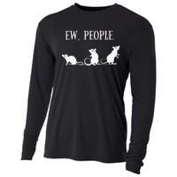 Rat Lovers Gift Introverted Rat Gift For Introverts Cooling Performance Long Sleeve Crew