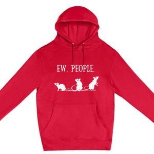 Rat Lovers Gift Introverted Rat Gift For Introverts Premium Pullover Hoodie