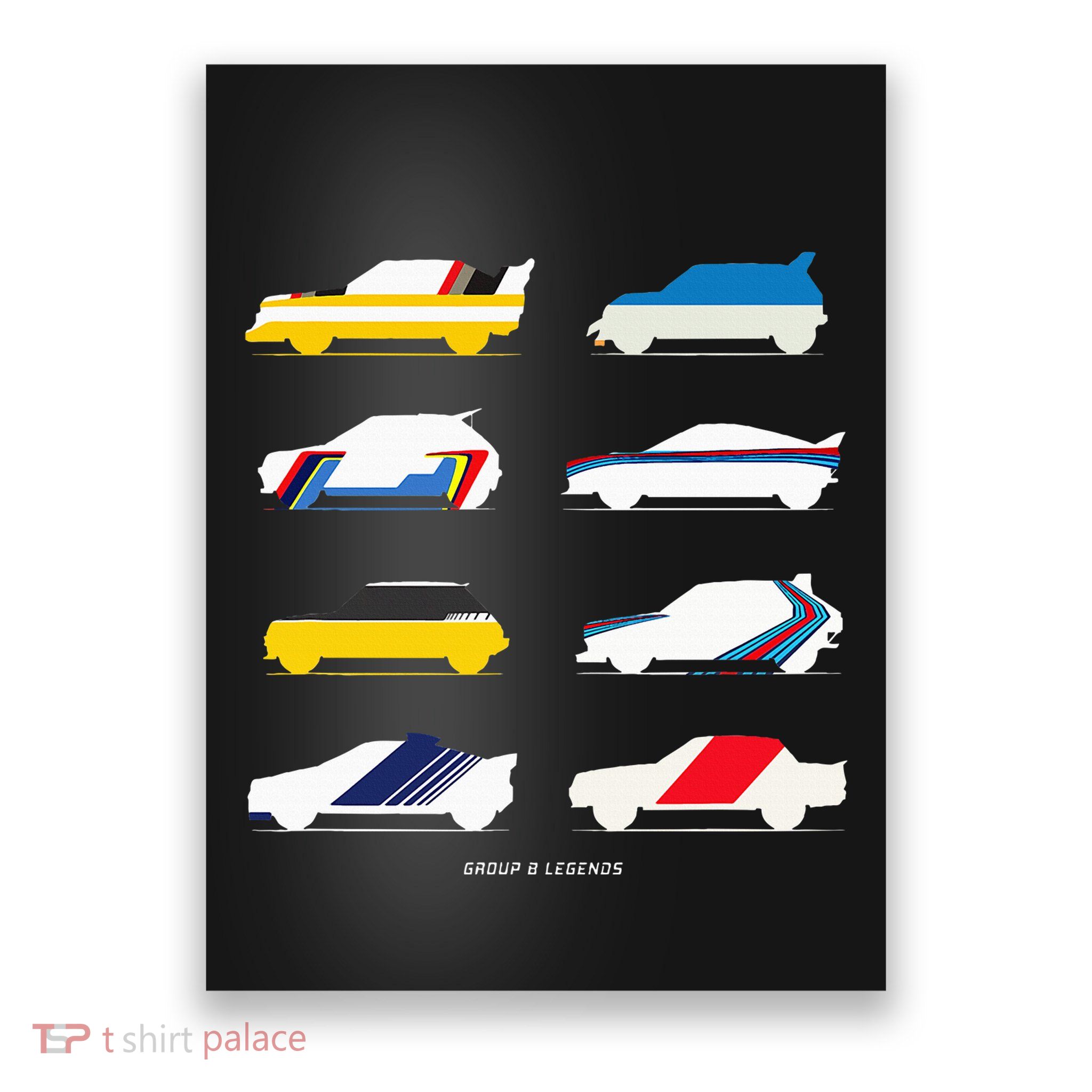 Rally Legends Group B Classic Rally Car Design Poster