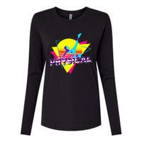 Retro LetS Get Physical Totally 80S Workout Fitness Womens Cotton Relaxed Long Sleeve T-Shirt