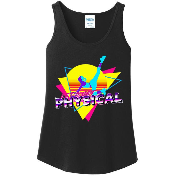 Retro LetS Get Physical Totally 80S Workout Fitness Ladies Essential Tank