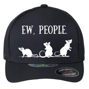 Rat Lovers Gift Introverted Rat Gift For Introverts Flexfit Unipanel Trucker Cap