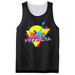 Retro LetS Get Physical Totally 80S Workout Fitness Mesh Reversible Basketball Jersey Tank