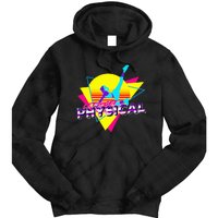 Retro LetS Get Physical Totally 80S Workout Fitness Tie Dye Hoodie