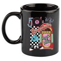 Rockabilly Lets Go To The Hop 1950S Retro Classic Jukebox 11oz C Handle Ceramic Mug