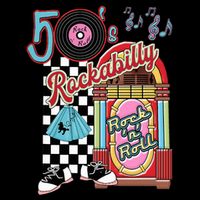 Rockabilly Lets Go To The Hop 1950S Retro Classic Jukebox Cooling Performance Long Sleeve Crew