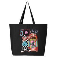 Rockabilly Lets Go To The Hop 1950S Retro Classic Jukebox 25L Jumbo Tote