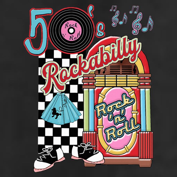 Rockabilly Lets Go To The Hop 1950S Retro Classic Jukebox 25L Jumbo Tote
