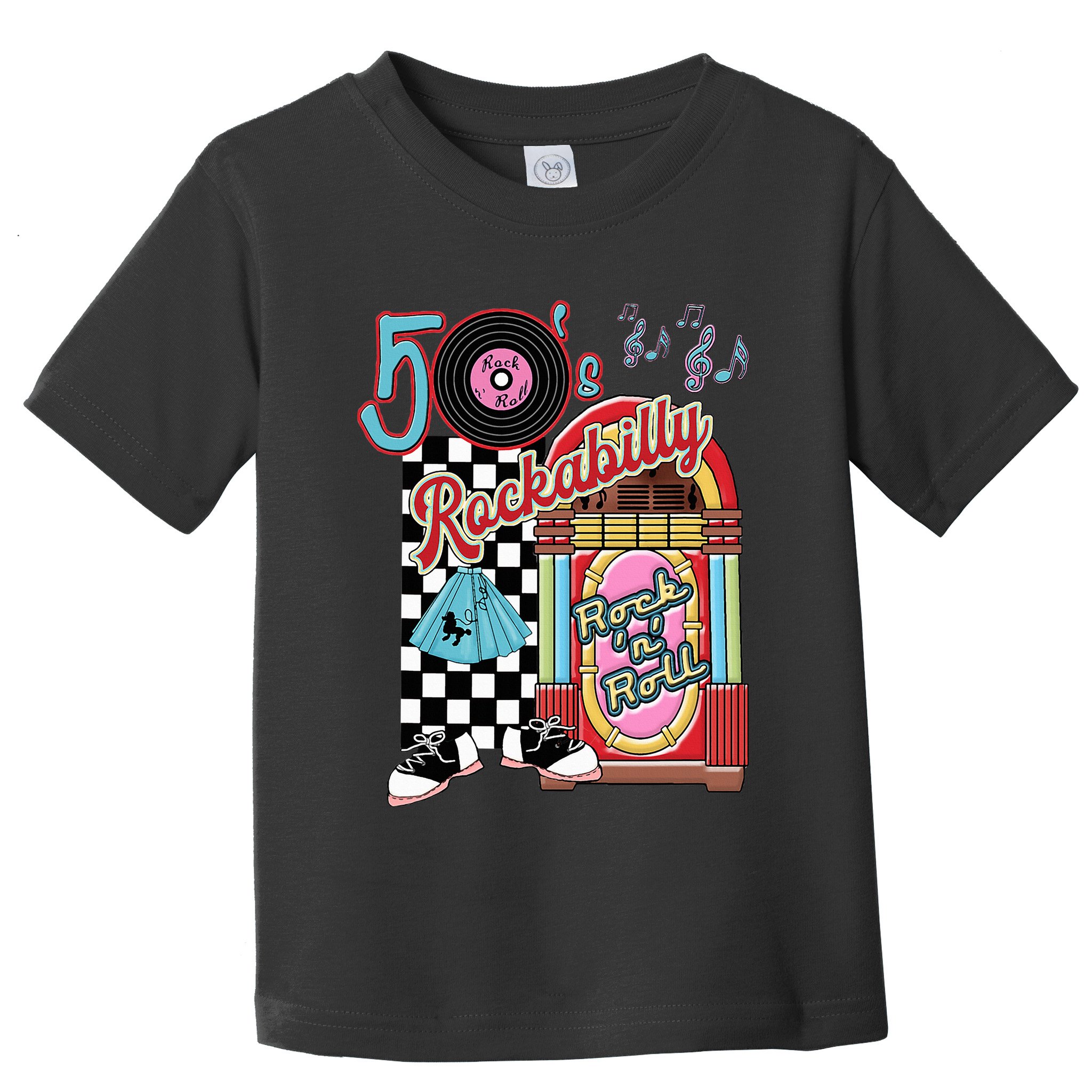 Rockabilly Lets Go To The Hop 1950S Retro Classic Jukebox Toddler T-Shirt
