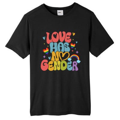 Retro Love Has No Gender Pride Month Lgbtq Meaningful Gift Tall Fusion ChromaSoft Performance T-Shirt