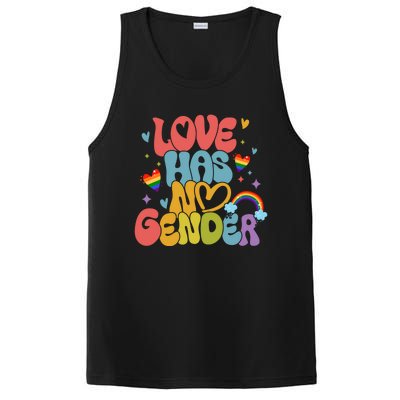 Retro Love Has No Gender Pride Month Lgbtq Meaningful Gift PosiCharge Competitor Tank