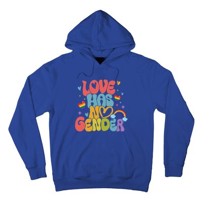 Retro Love Has No Gender Pride Month Lgbtq Meaningful Gift Hoodie