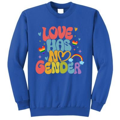 Retro Love Has No Gender Pride Month Lgbtq Meaningful Gift Sweatshirt