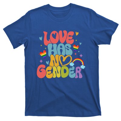 Retro Love Has No Gender Pride Month Lgbtq Meaningful Gift T-Shirt