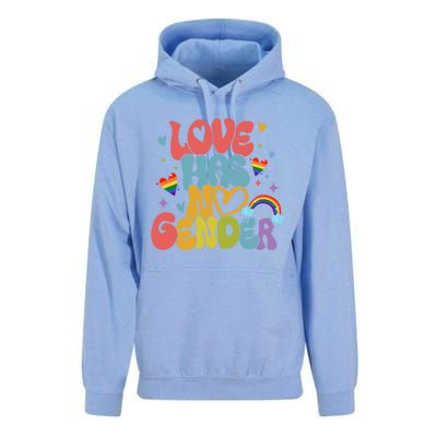 Retro Love Has No Gender Pride Month Lgbtq Meaningful Gift Unisex Surf Hoodie