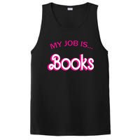 Retro Librarian Humor Funny Library Life My Job Is Books PosiCharge Competitor Tank