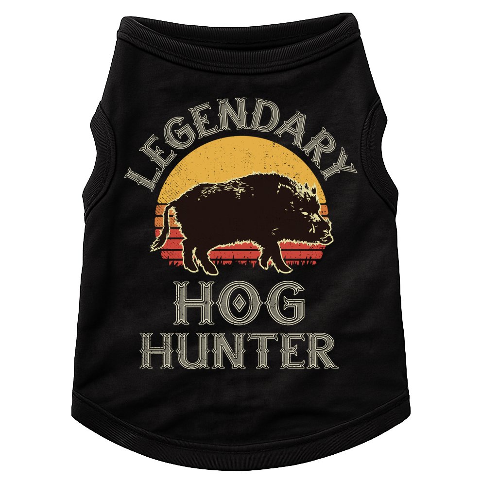 Retro Legendary Hog Hunter Vintage Pig Hog Boar Hunting Cool Gift Doggie Tank