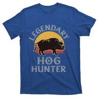 Retro Legendary Hog Hunter Vintage Pig Hog Boar Hunting Cool Gift T-Shirt