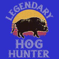 Retro Legendary Hog Hunter Vintage Pig Hog Boar Hunting Cool Gift Kids T-Shirt