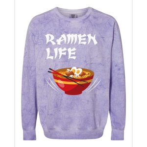 Ramen Life Hoodie Tasty Anime Noodle Bowl Colorblast Crewneck Sweatshirt