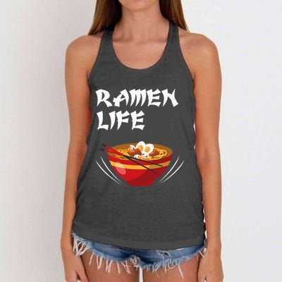 Ramen Life Hoodie Tasty Anime Noodle Bowl Women's Knotted Racerback Tank