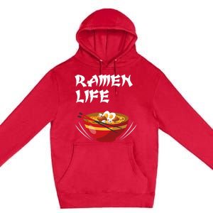 Ramen Life Hoodie Tasty Anime Noodle Bowl Premium Pullover Hoodie