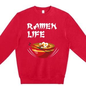 Ramen Life Hoodie Tasty Anime Noodle Bowl Premium Crewneck Sweatshirt