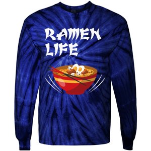 Ramen Life Hoodie Tasty Anime Noodle Bowl Tie-Dye Long Sleeve Shirt