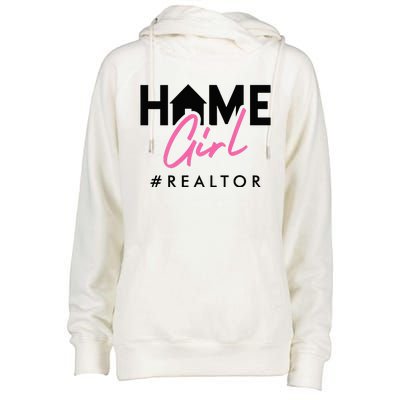 Realtor Life Home Girl Real Estate Agent Housing Investment Womens Funnel Neck Pullover Hood