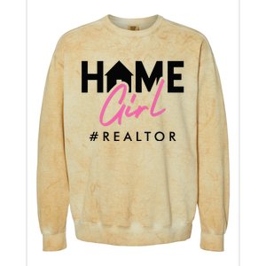 Realtor Life Home Girl Real Estate Agent Housing Investment Colorblast Crewneck Sweatshirt