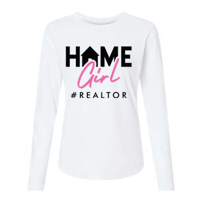 Realtor Life Home Girl Real Estate Agent Housing Investment Womens Cotton Relaxed Long Sleeve T-Shirt