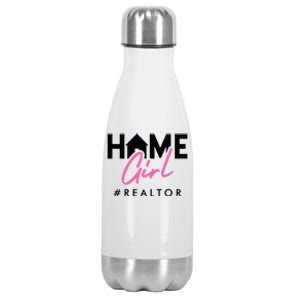 Realtor Life Home Girl Real Estate Agent Housing Investment Stainless Steel Insulated Water Bottle