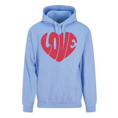 Retro Love Heart Vintage Graphic And Cute Gift Unisex Surf Hoodie