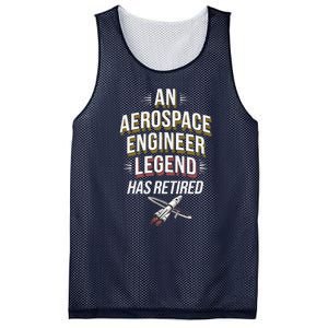 Retirement Legend Has Retired Aerospace Engineer Mesh Reversible Basketball Jersey Tank