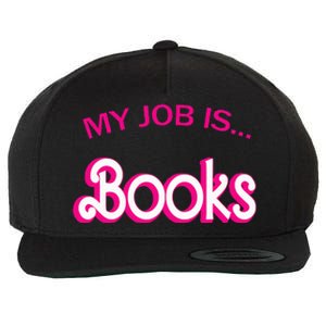 Retro Librarian Humor Funny Library Life My Job Is Books Wool Snapback Cap