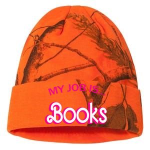 Retro Librarian Humor Funny Library Life My Job Is Books Kati Licensed 12" Camo Beanie