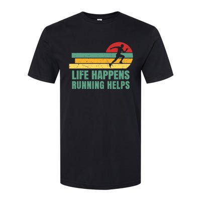 Runner Life Happens Running Helps Softstyle® CVC T-Shirt