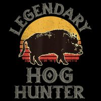 Retro Legendary Hog Hunter Vintage Pig Hog Boar Hunting Kids T-Shirt