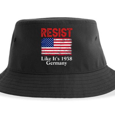 Resist Like Its 1938 Germany Historical Germany USA Flag Sustainable Bucket Hat
