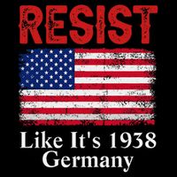 Resist Like Its 1938 Germany Historical Germany USA Flag Baby Bodysuit