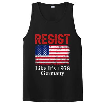 Resist Like Its 1938 Germany Historical Germany USA Flag PosiCharge Competitor Tank