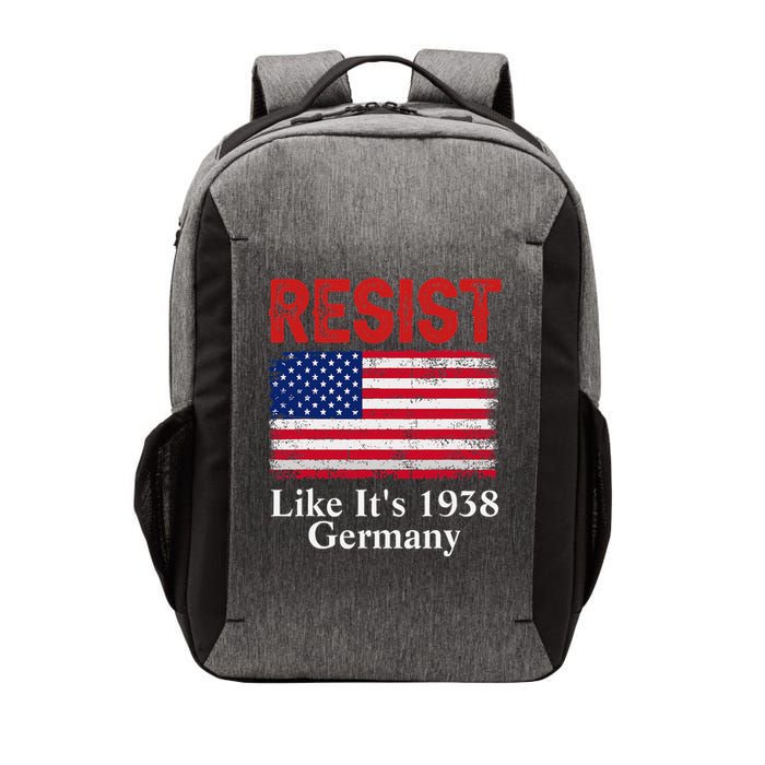 Resist Like Its 1938 Germany Historical Germany USA Flag Vector Backpack