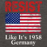 Resist Like Its 1938 Germany Historical Germany USA Flag Vector Backpack