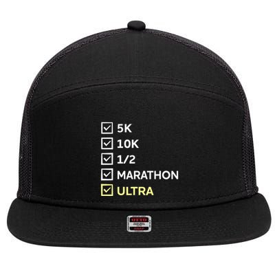 Running Late Is My Cardio Sleeping 7 Panel Mesh Trucker Snapback Hat