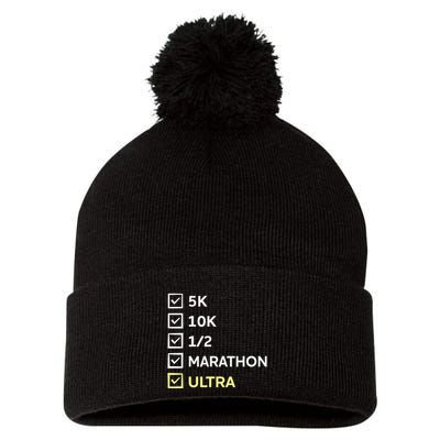 Running Late Is My Cardio Sleeping Pom Pom 12in Knit Beanie
