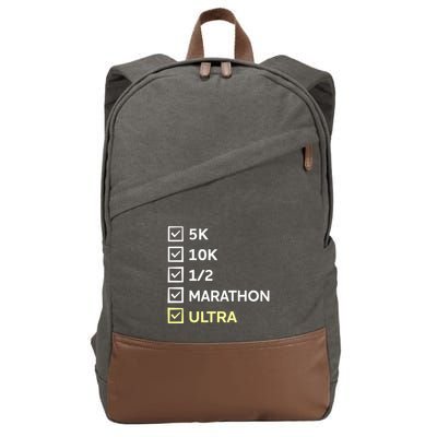 Running Late Is My Cardio Sleeping Cotton Canvas Backpack