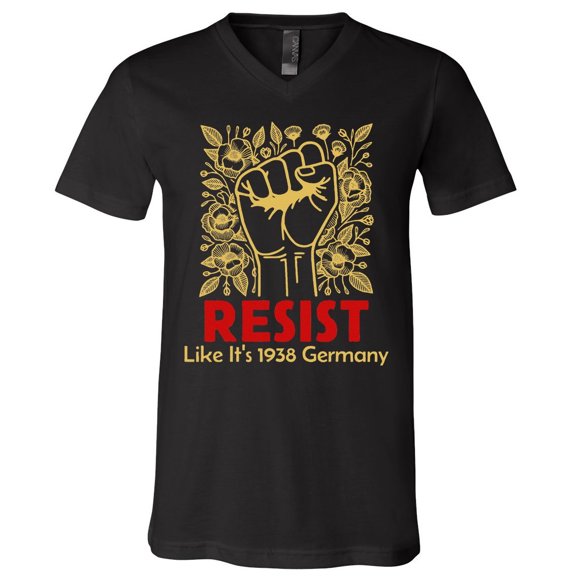 Resist Like Its 1938 Germany V-Neck T-Shirt