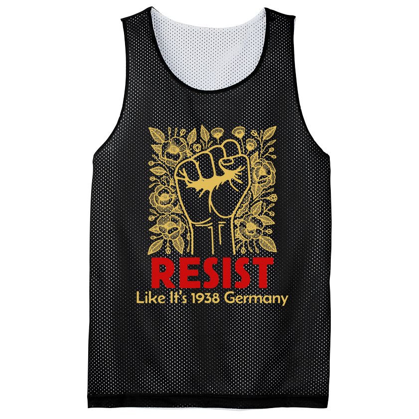 Resist Like Its 1938 Germany Mesh Reversible Basketball Jersey Tank