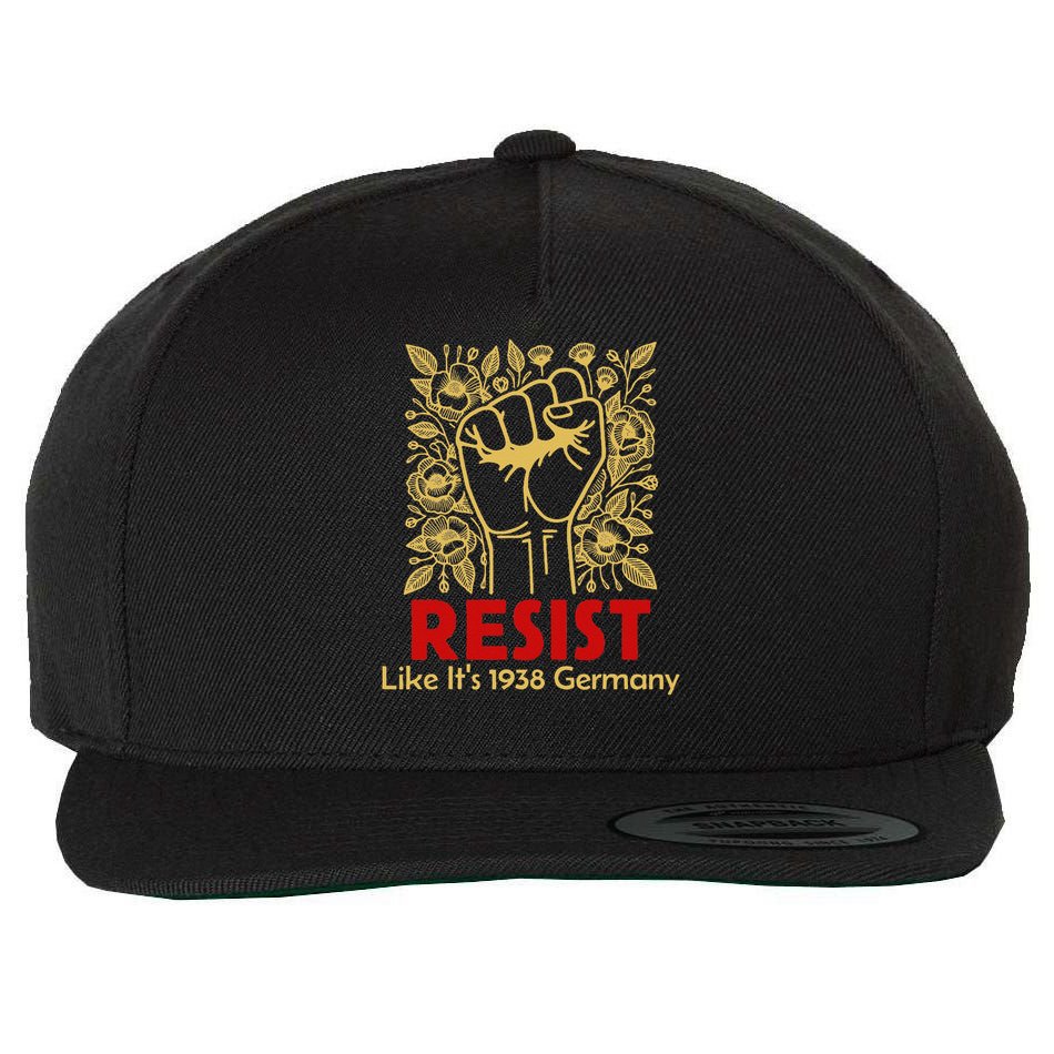 Resist Like Its 1938 Germany Wool Snapback Cap