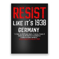 Resist like its 1938 Germany Reject Fascism Project 2025 Poster